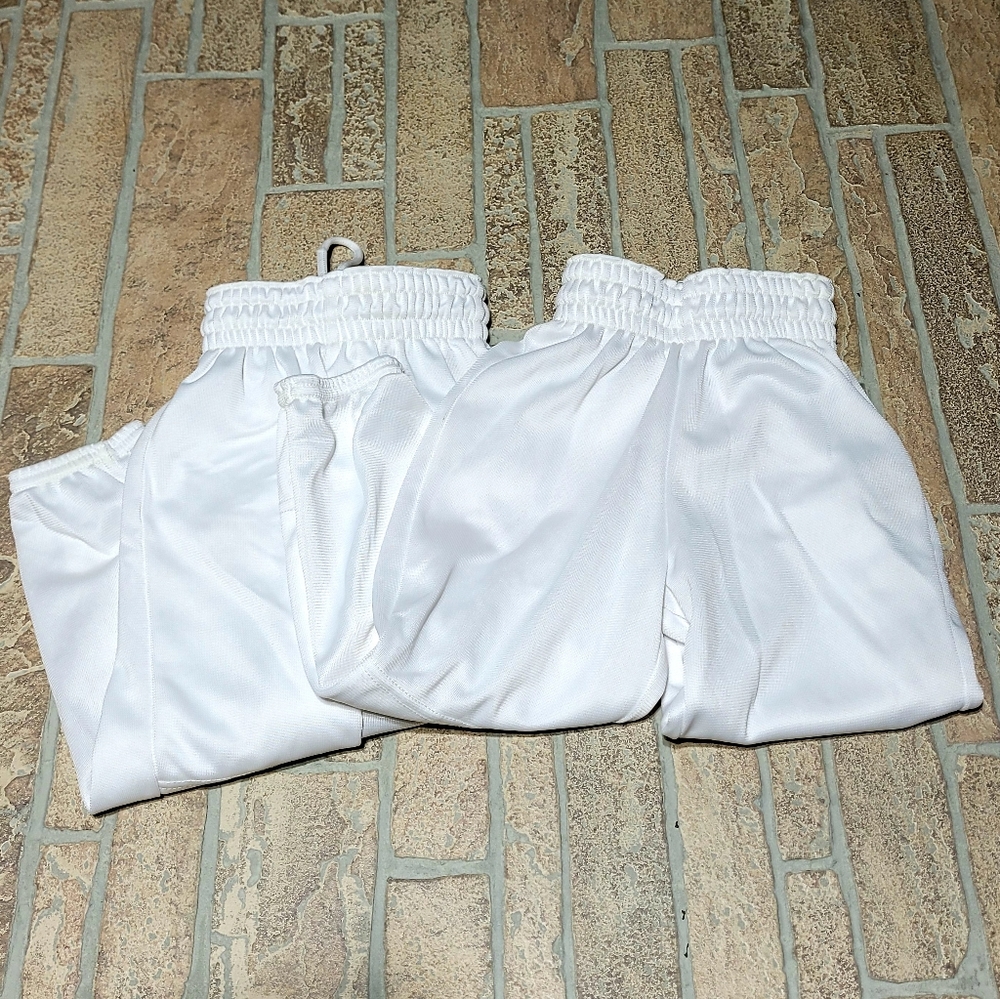 NWOT 2 Wilson White Baseball Pants Little Kids Size Small
